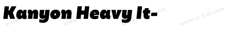 Kanyon Heavy It字体转换